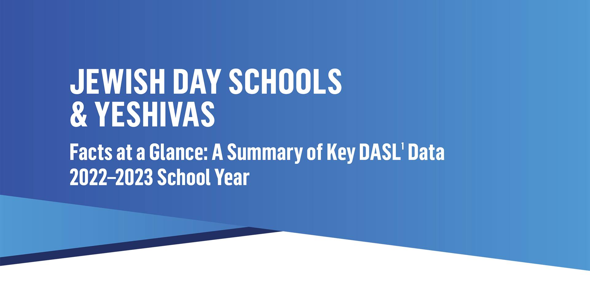Jewish Day Schools and Yeshivas Facts at a Glance